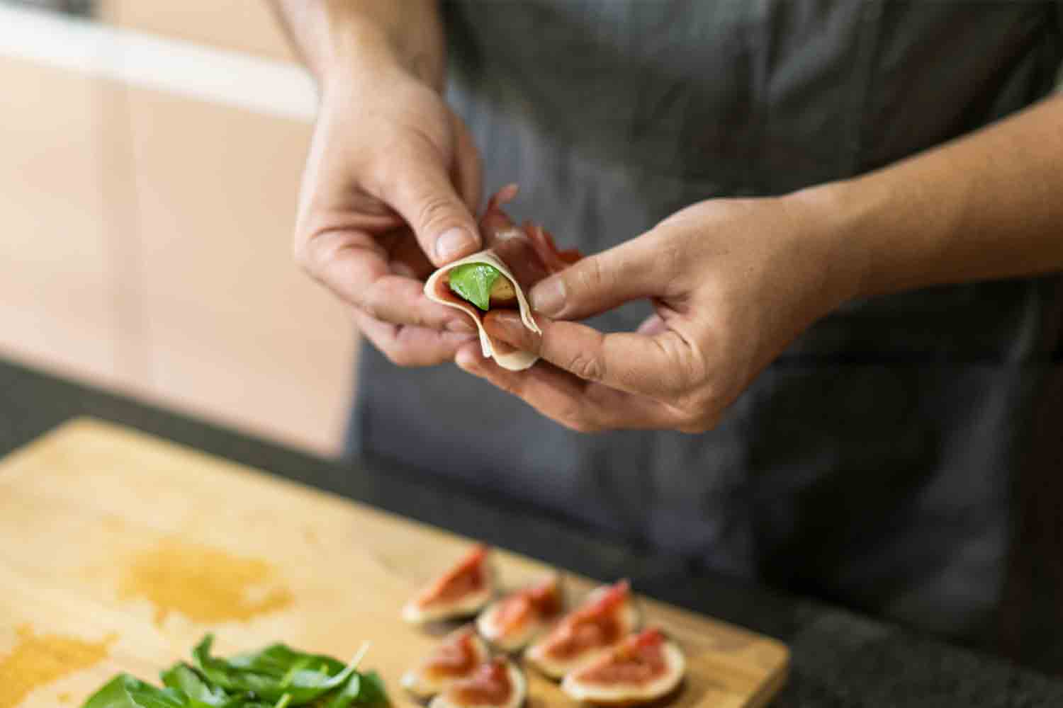 赤ワインとペアリング♪ イチジクの生ハム巻き