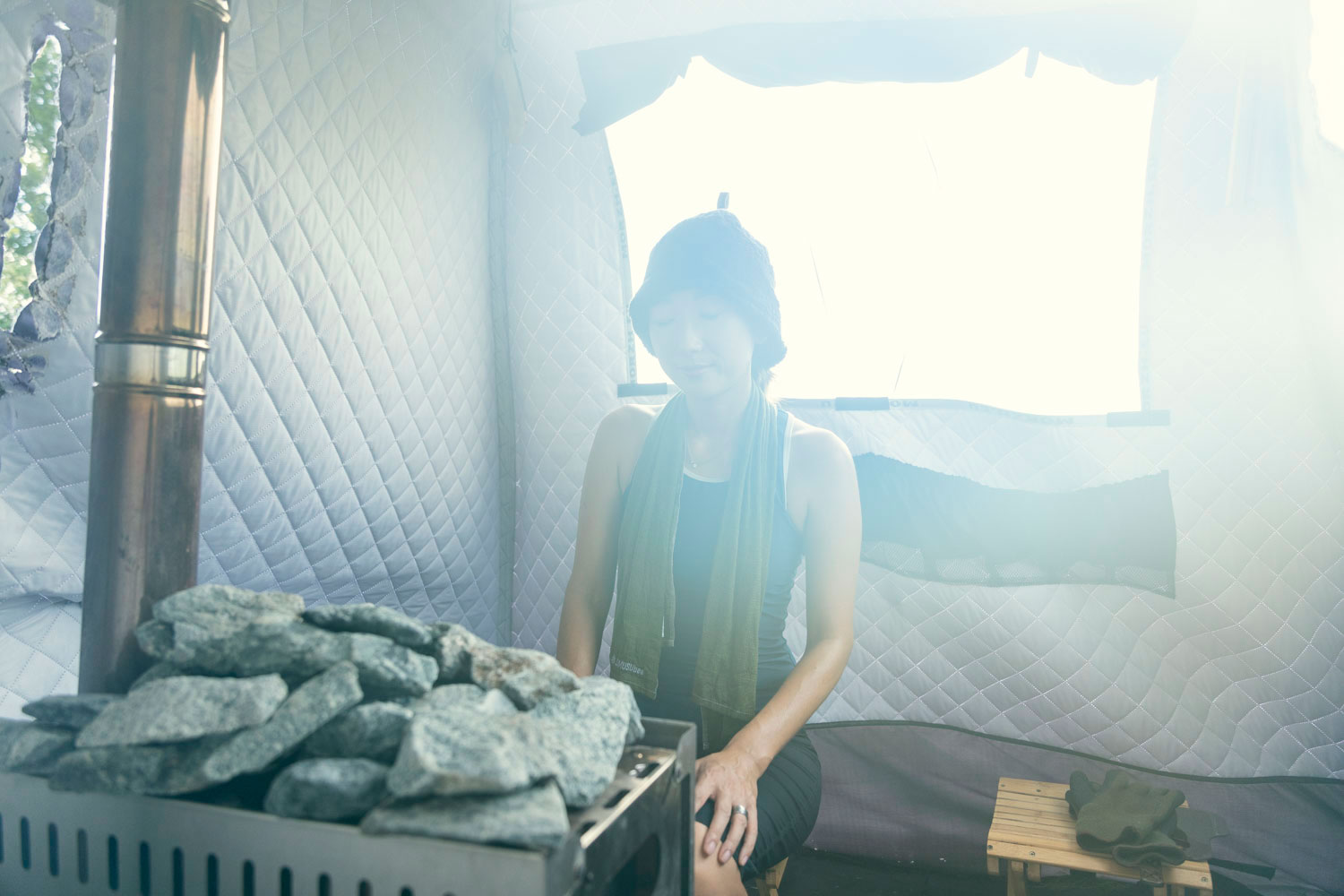 4人と1匹の仲良し家族が行く　近江舞子のペットと泊まれるサウナ付きグランピング施設