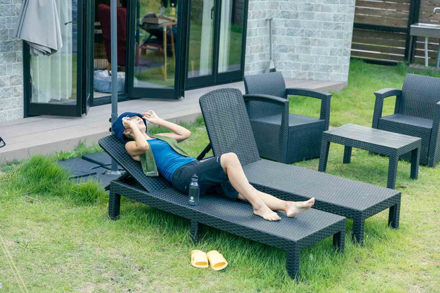 4人と1匹の仲良し家族が行く　近江舞子のペットと泊まれるサウナ付きグランピング施設