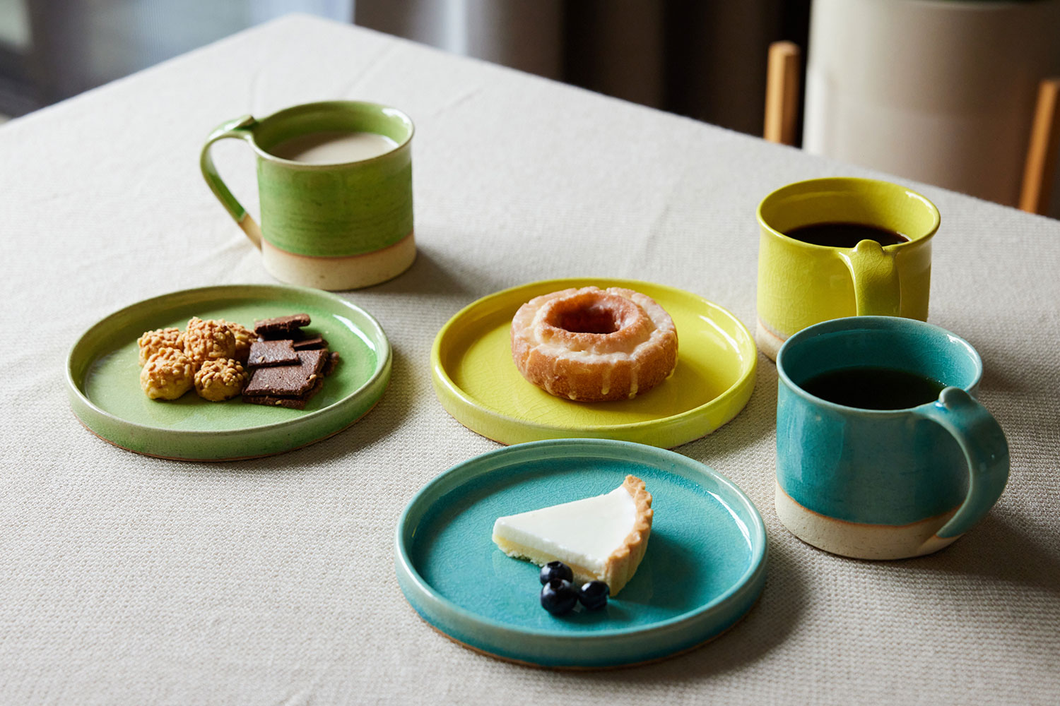 信楽焼 クレイズ マグ＆切立皿セット