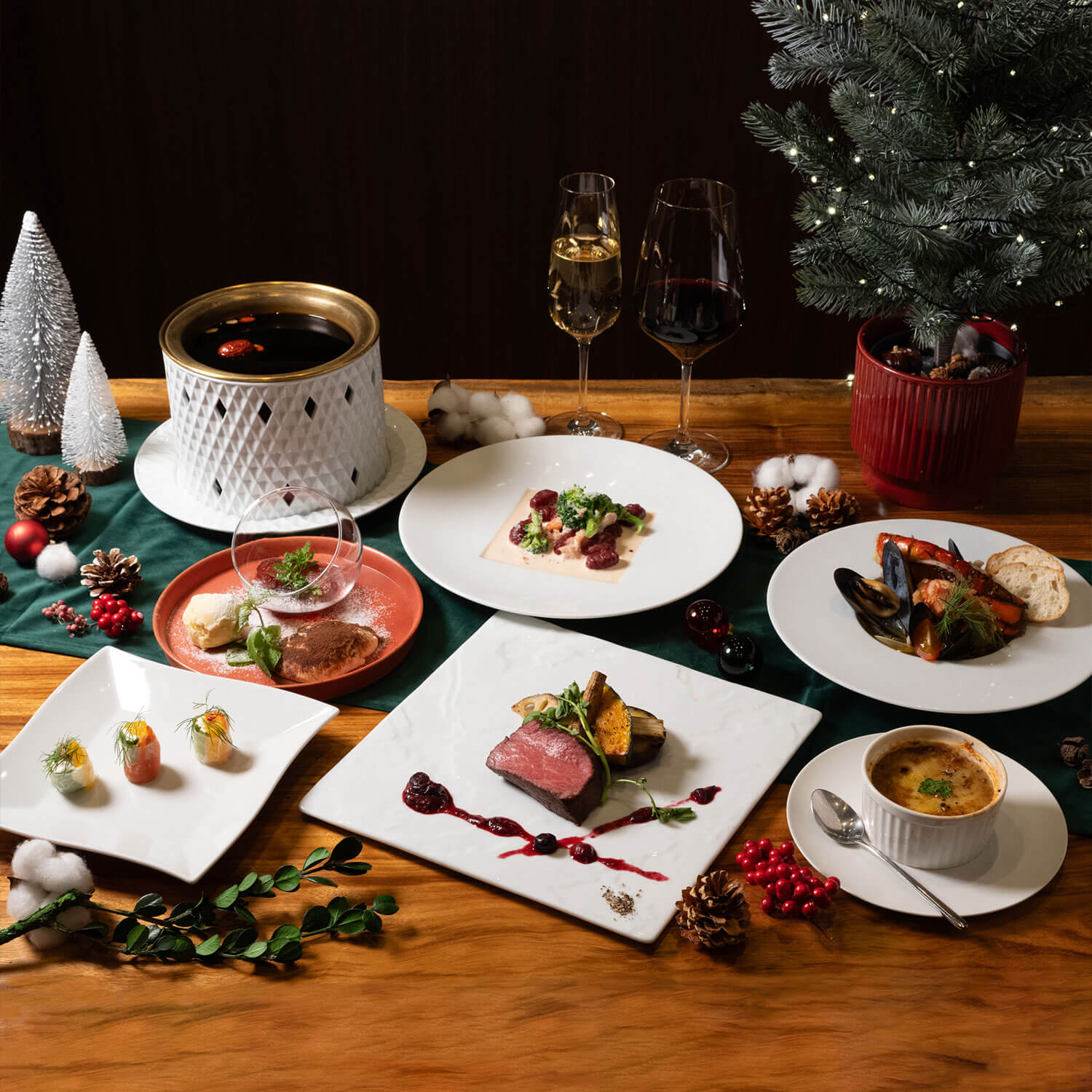 銀座の夜をあたたかく包む『HESTIA GINZA』のクリスマスディナー