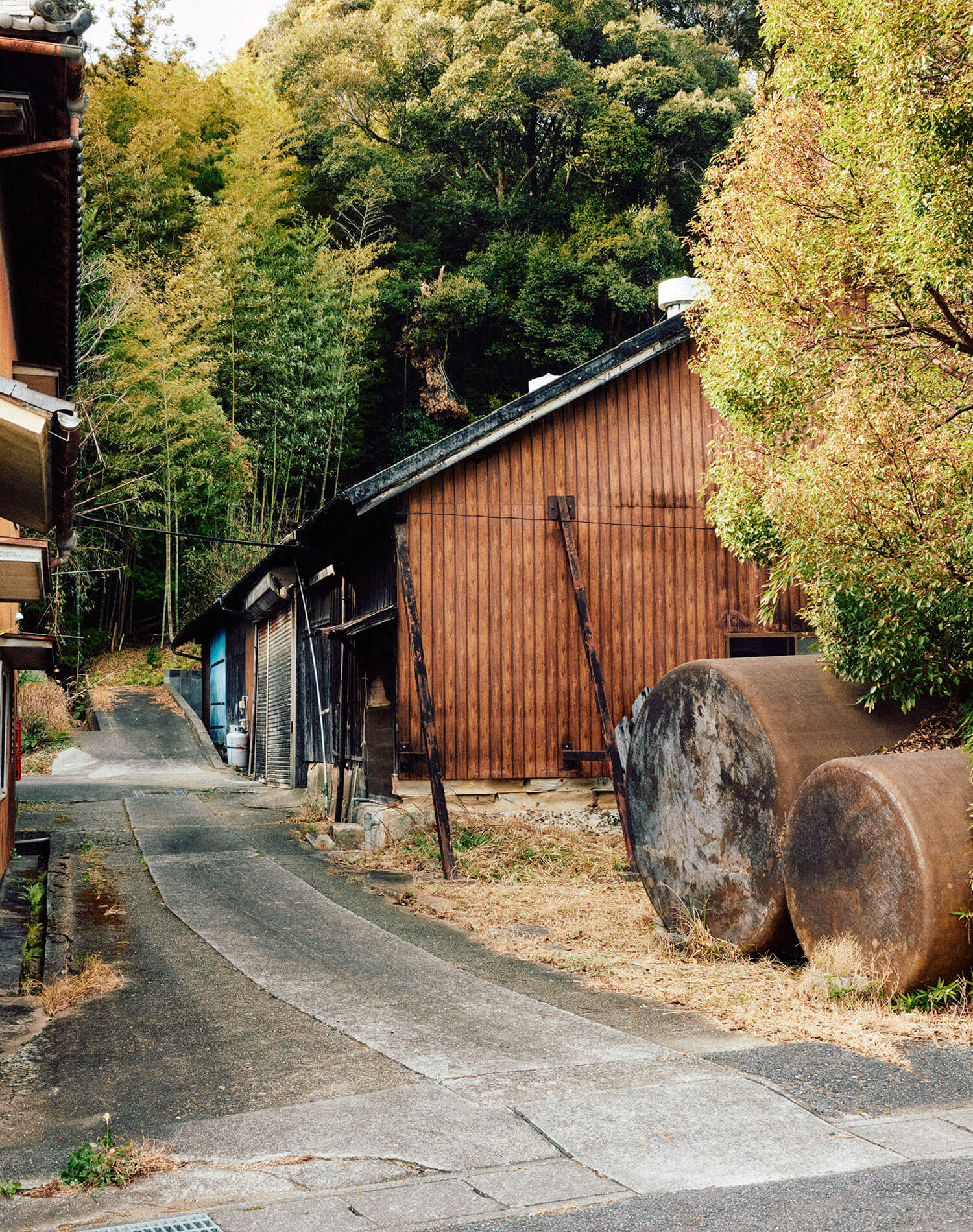 天王醸造株式会社の軒先