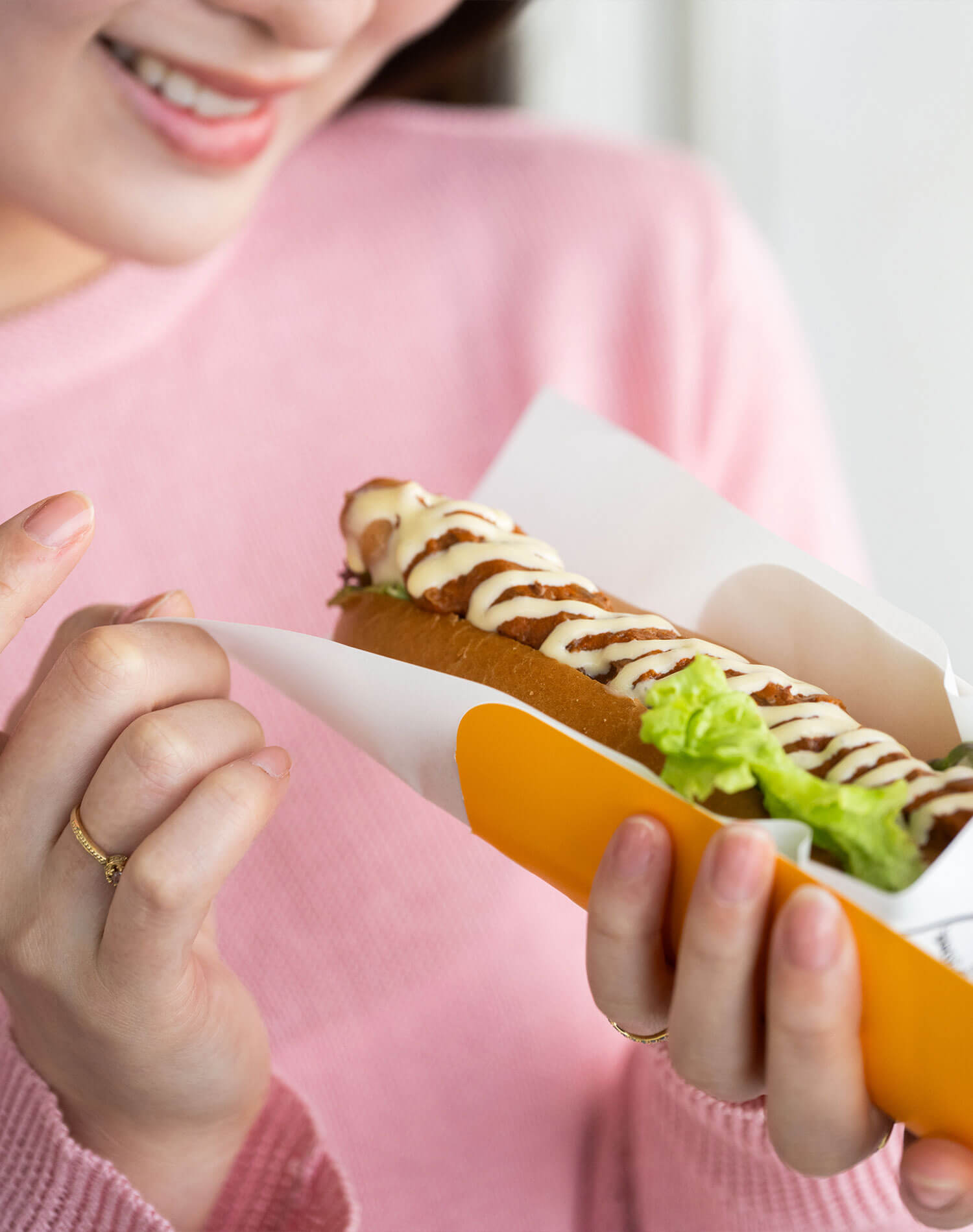船上で軽食を