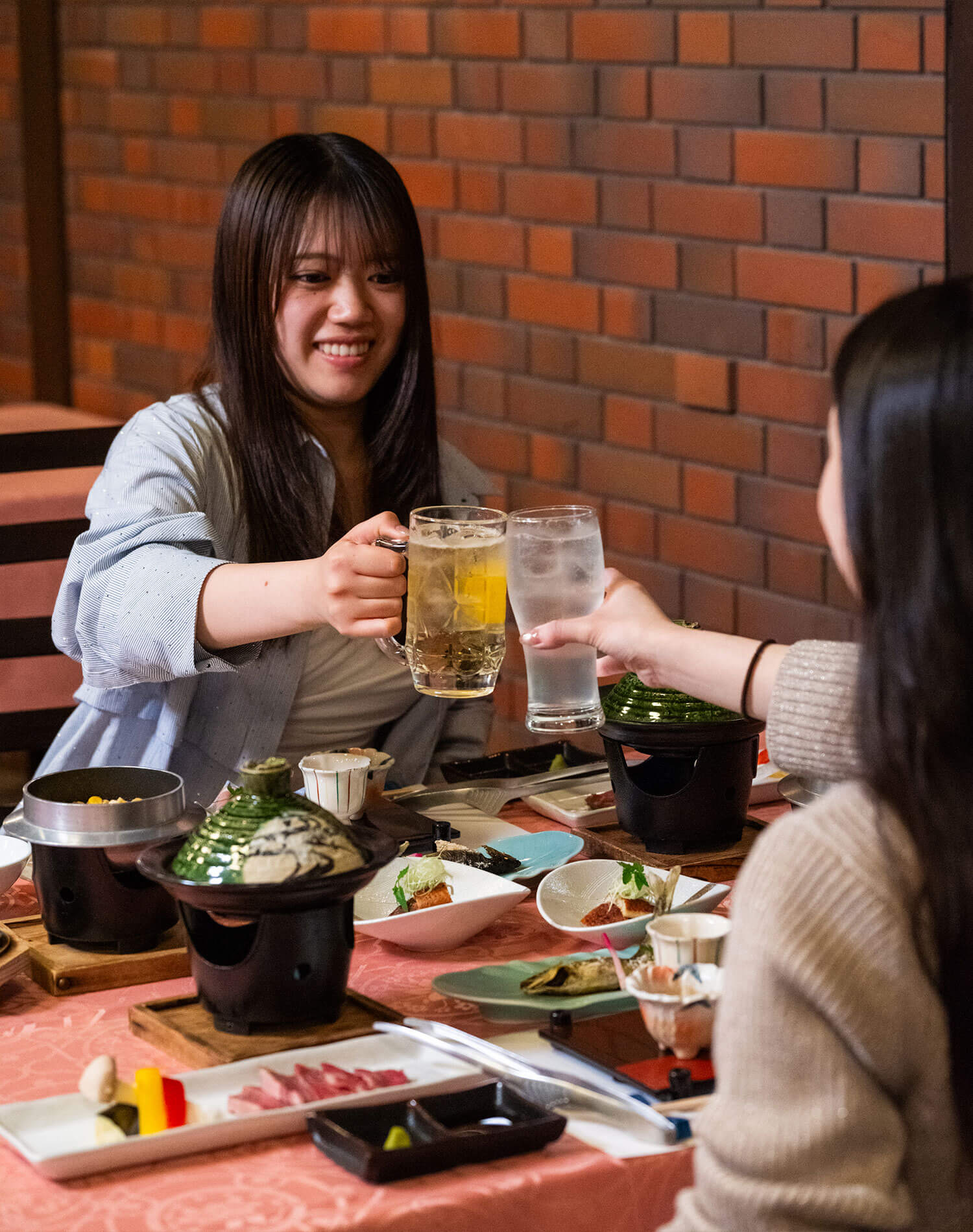 軽井沢の夕食時間に乾杯
