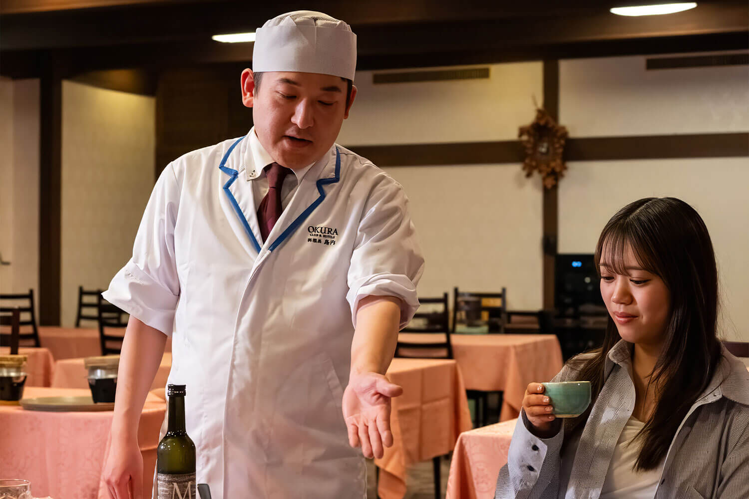 料理長から料理の説明
