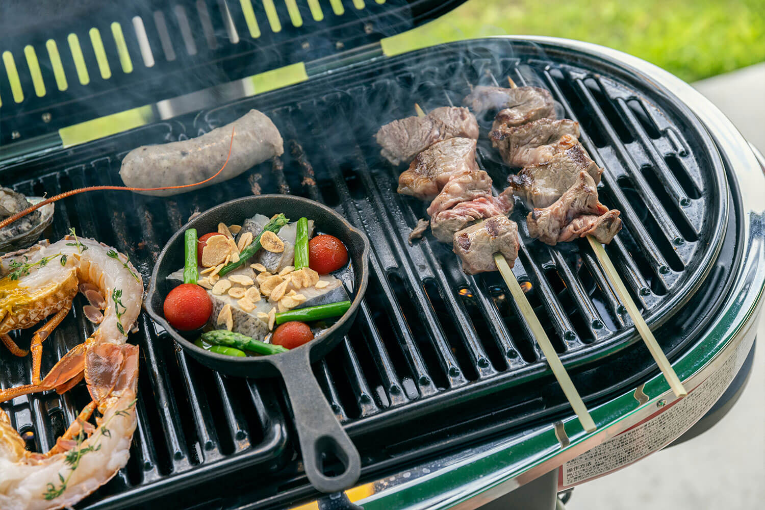 RVパークでBBQ