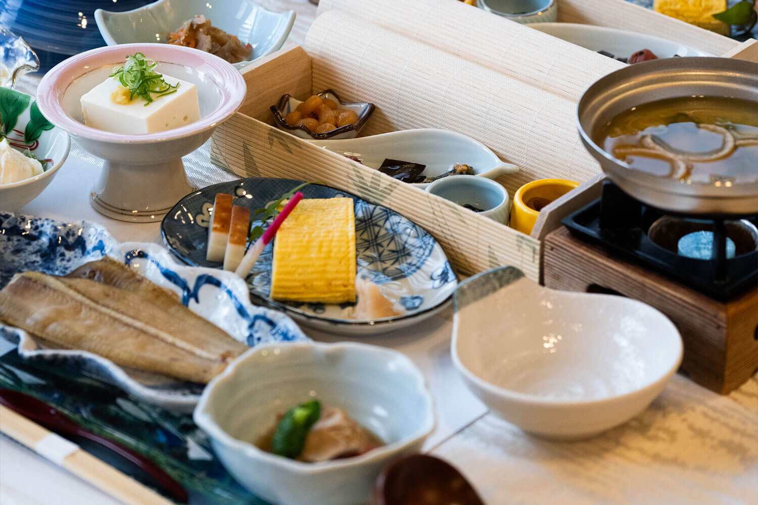 ホテルレストランの朝食