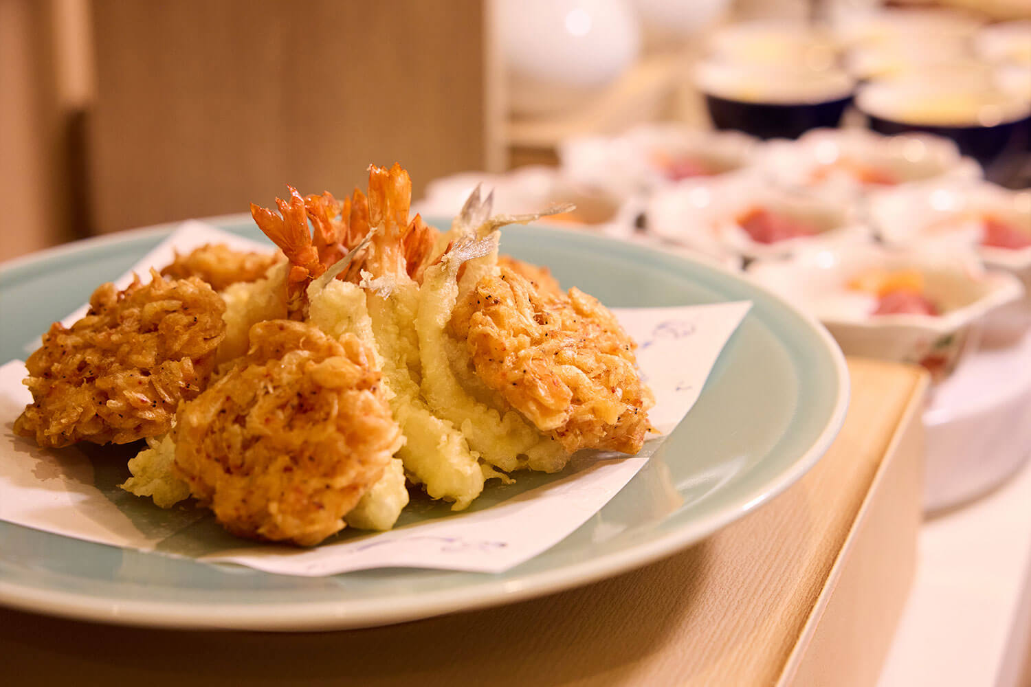 美味しそうなビュッフェの料理たち